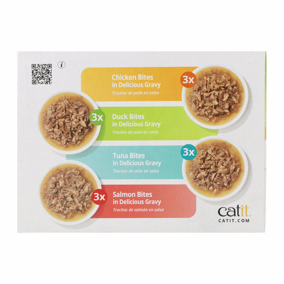 Comida húmeda para gatos Bites Pack Variado Cuisine 12 x 75 g Catit