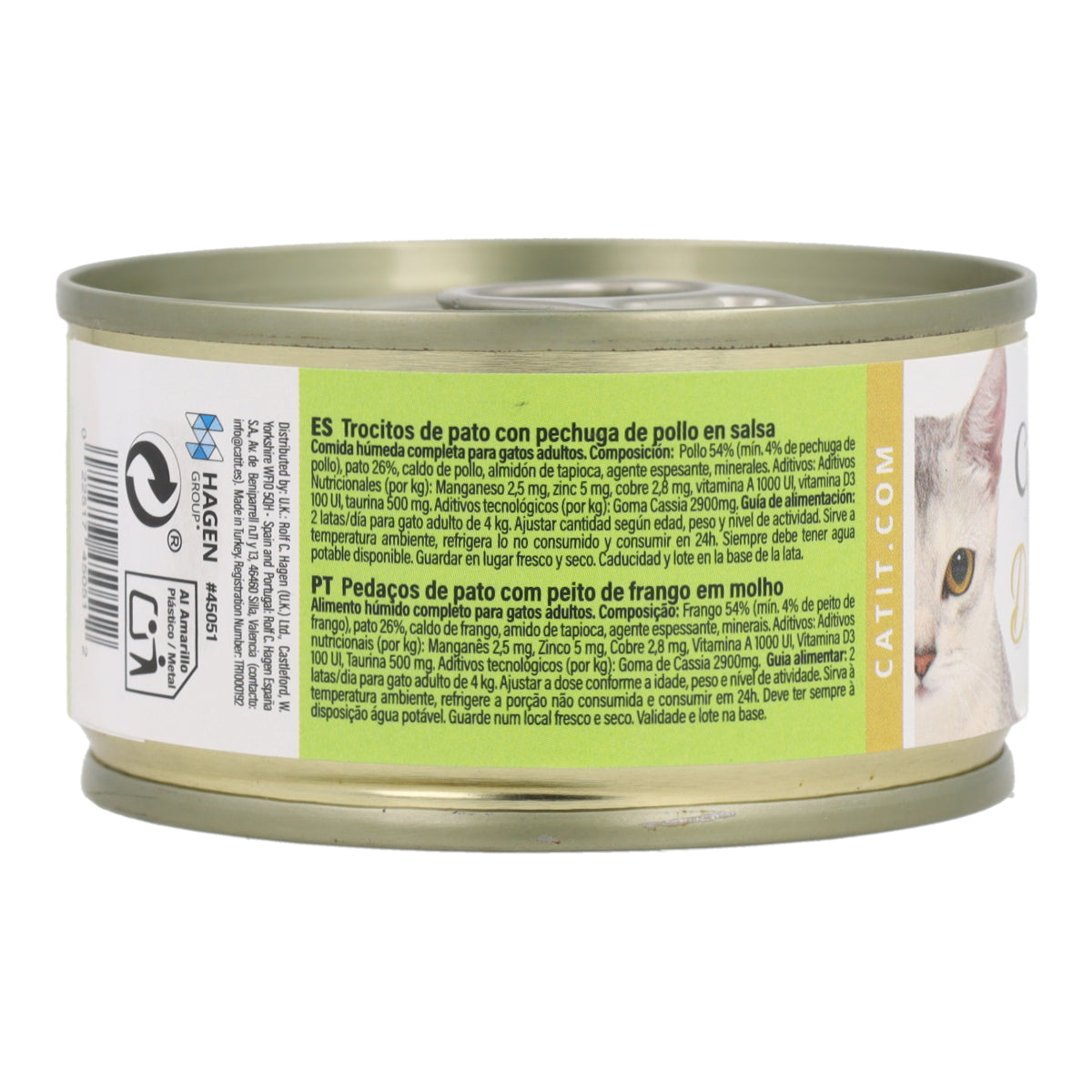 Comida húmeda para gatos Duet pato con pollo Cuisine 75 g Catit