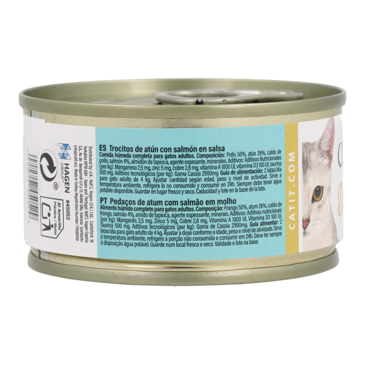 Comida húmeda para gatos Duet atún con salmón Cuisine 75 g Catit