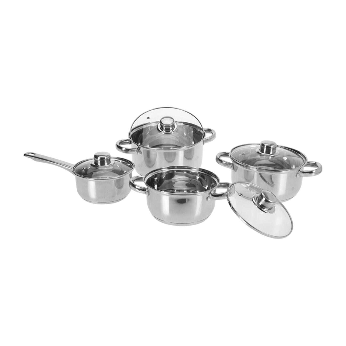 Well Home Batería De Cocina De 8pcs En Acero Inoxidable Con Fondo Encapsulado_0