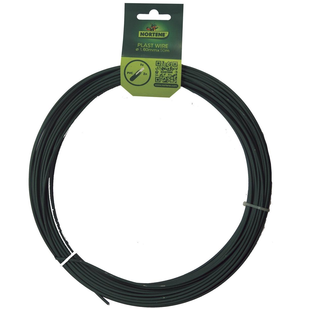 Alambre galvanizado plastificado Plast Wire 50 m Nortene Ø12 mm