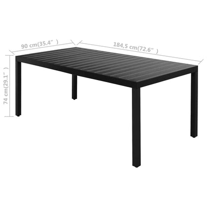 Vidaxl Set De Comedor De Jardín De 7 Piezas Pvc Ratán Negro_2