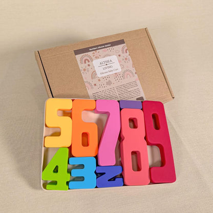 Rompecabezas Numérico Educativo Para Bebé De Silicona Orgánica Althea Living Multicolor_4