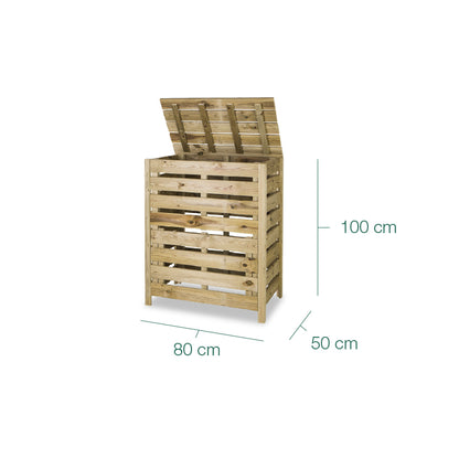 Compostador De Madera Tratada 315 L Hortalia_3