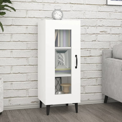 Aparador De Madera Contrachapada Blanco 34,5x34x90 Cm / Vetonek_3