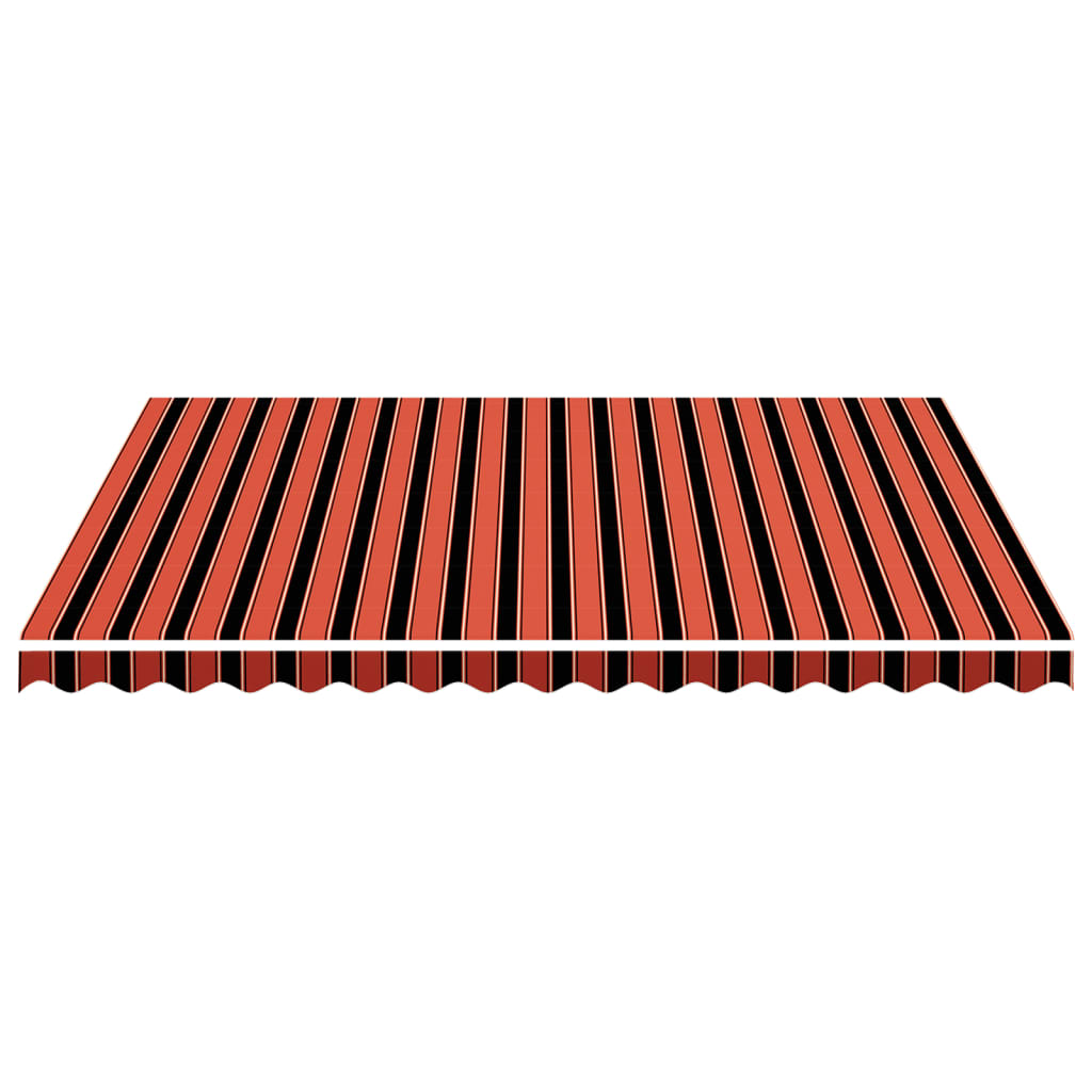 Tela De Repuesto Para Toldo Naranja Y Marrón 4x3,5 M Poliéster_3