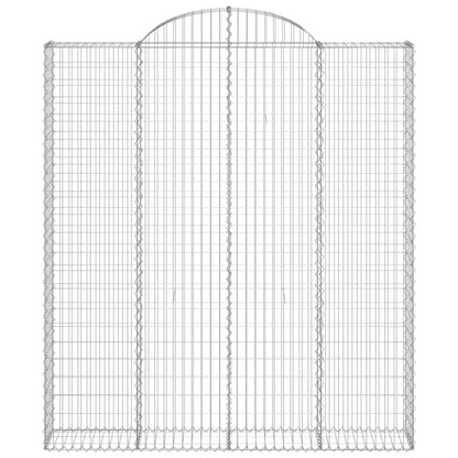 Cestas De Gaviones 3 Uds Forma De Arco Hierro 200x30x220/240 Cm_3