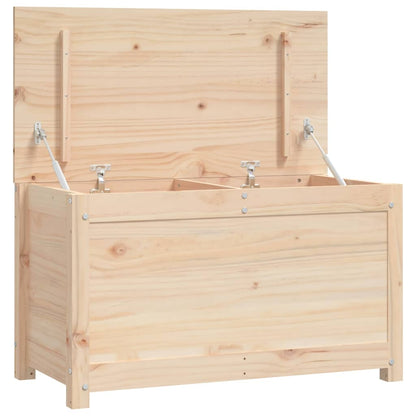 Caja De Almacenamiento Madera Maciza De Pino 80x40x45,5 Cm_1