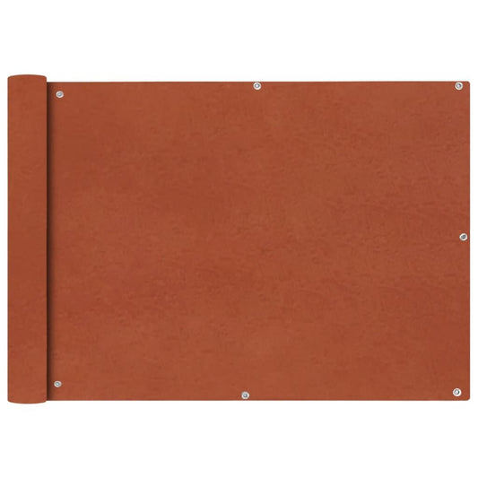 Vidaxl Toldo Para Balcón Tela Oxford Terracota 75x400 Cm_0