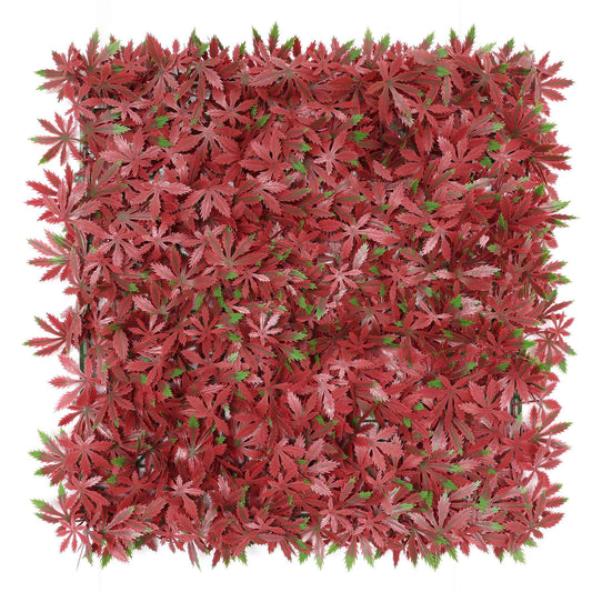 Jardín Vertical Artificial 100x100cm Well Home Con Flores Rosas Y Verdes