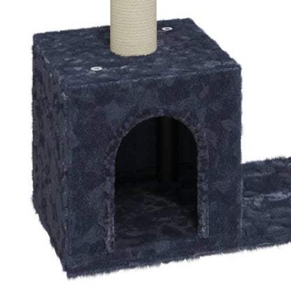 Rascador Para Gatos Con Postes De Sisal Gris Oscuro 60 Cm_4