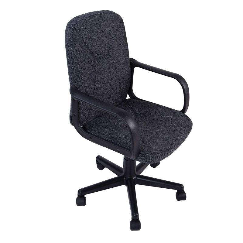 Silla De Oficina Génesis Tapizado, Negro, 55 X 87-96 X 45_2