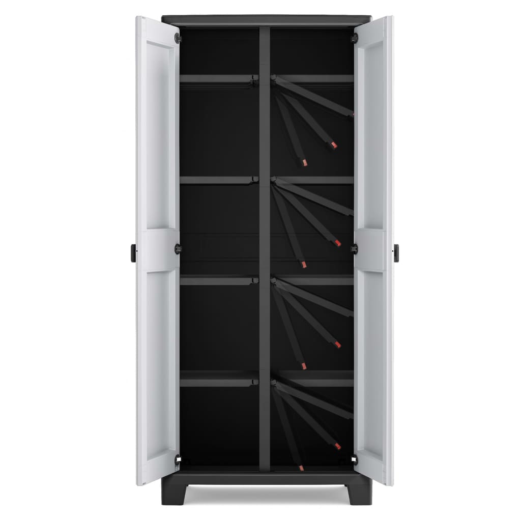 Keter Armario De Almacenaje Multiusos Titan Negro Y Gris 182 Cm_3