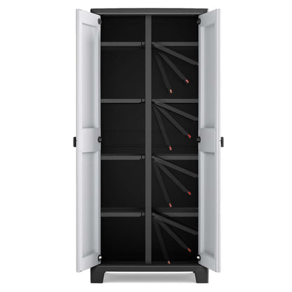 Keter Armario De Almacenaje Multiusos Titan Negro Y Gris 182 Cm_3