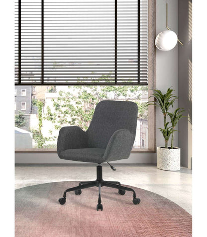 Silla Despacho Giratoria Elevable Acabado Gris Oscuro, 61m(ancho) 82/90cm(altura) 64cm(fon_5
