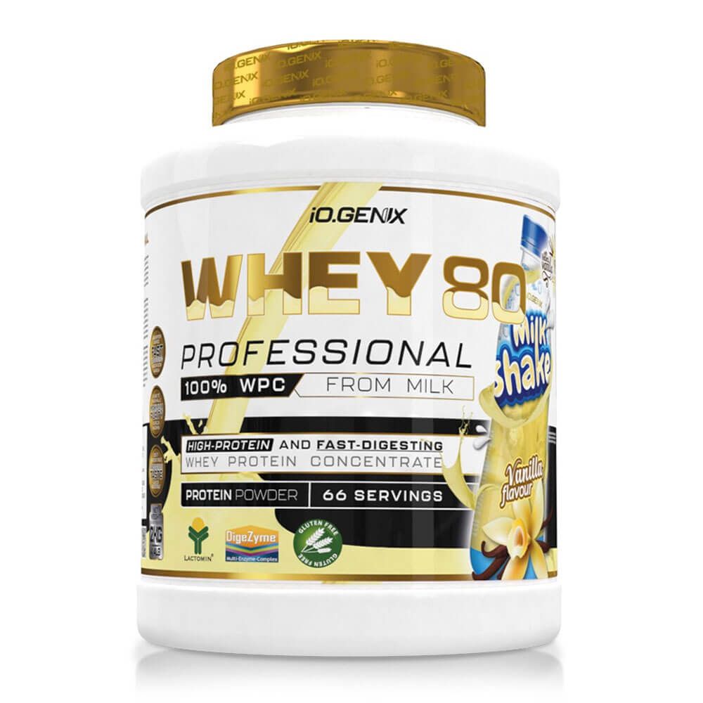 Whey 80 Profesional - 2kg - Vainilla - Proteina De Suero Whey - Io.genix_0
