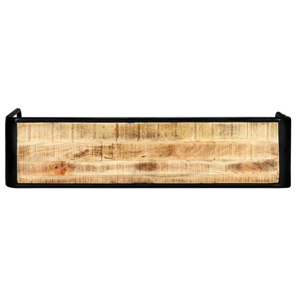 Mesa Consola De Madera Maciza De Mango Sin Tratar 140x35x76 Cm_1