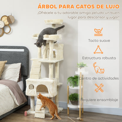 Pawhut Árbol Rascador Para Gatos_3