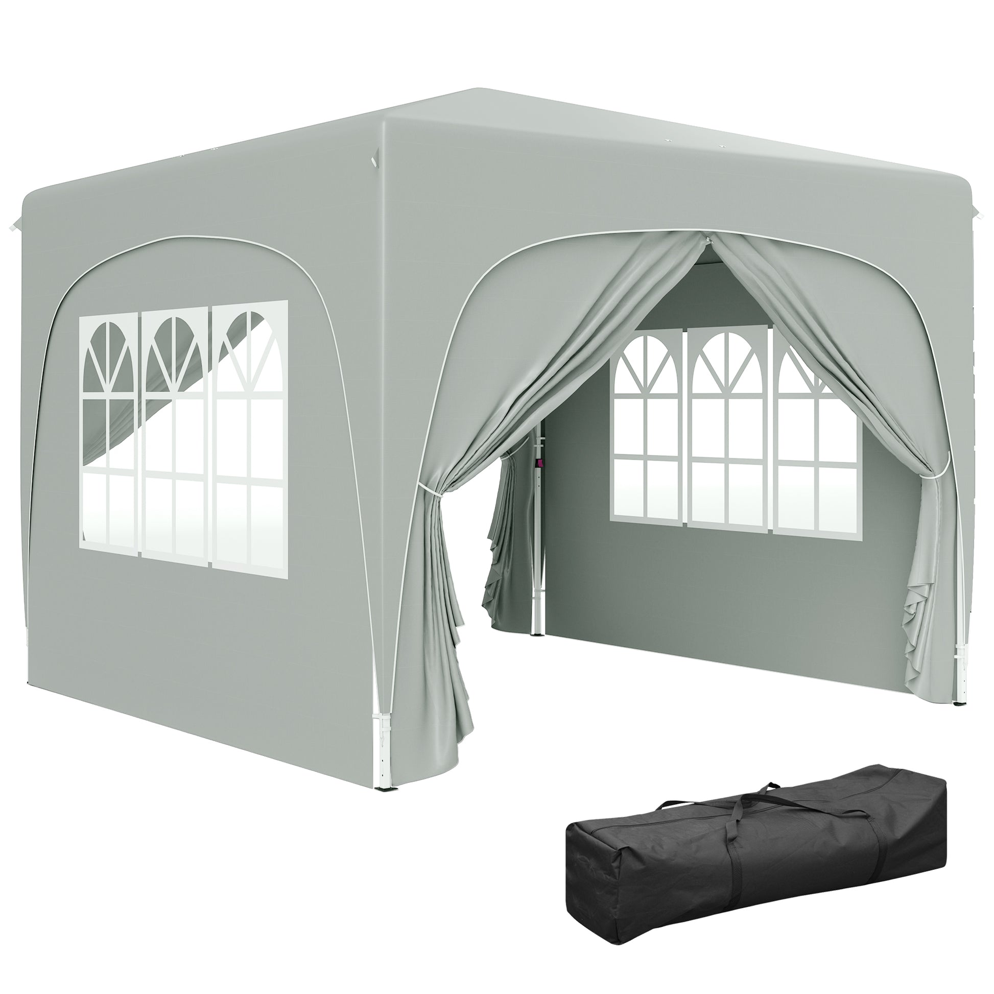 Outsunny Carpa Plegable 3x3 M_0