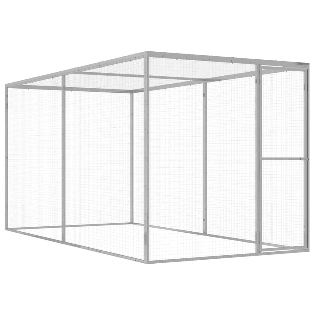 Vidaxl Jaula Para Gatos Acero Galvanizado 3x1,5x1,5 M_0