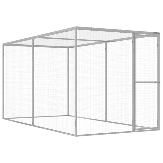 Vidaxl Jaula Para Gatos Acero Galvanizado 3x1,5x1,5 M_0