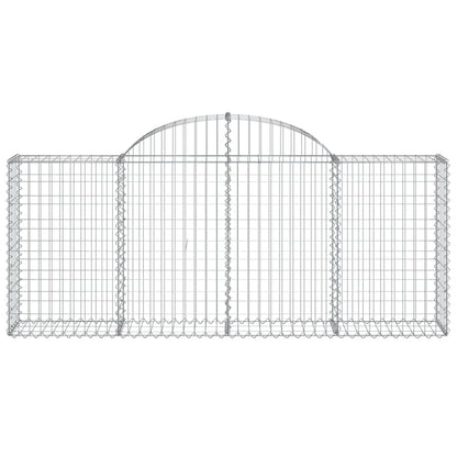 Cestas De Gaviones 14 Uds Forma De Arco Hierro 200x30x80/100 Cm_3