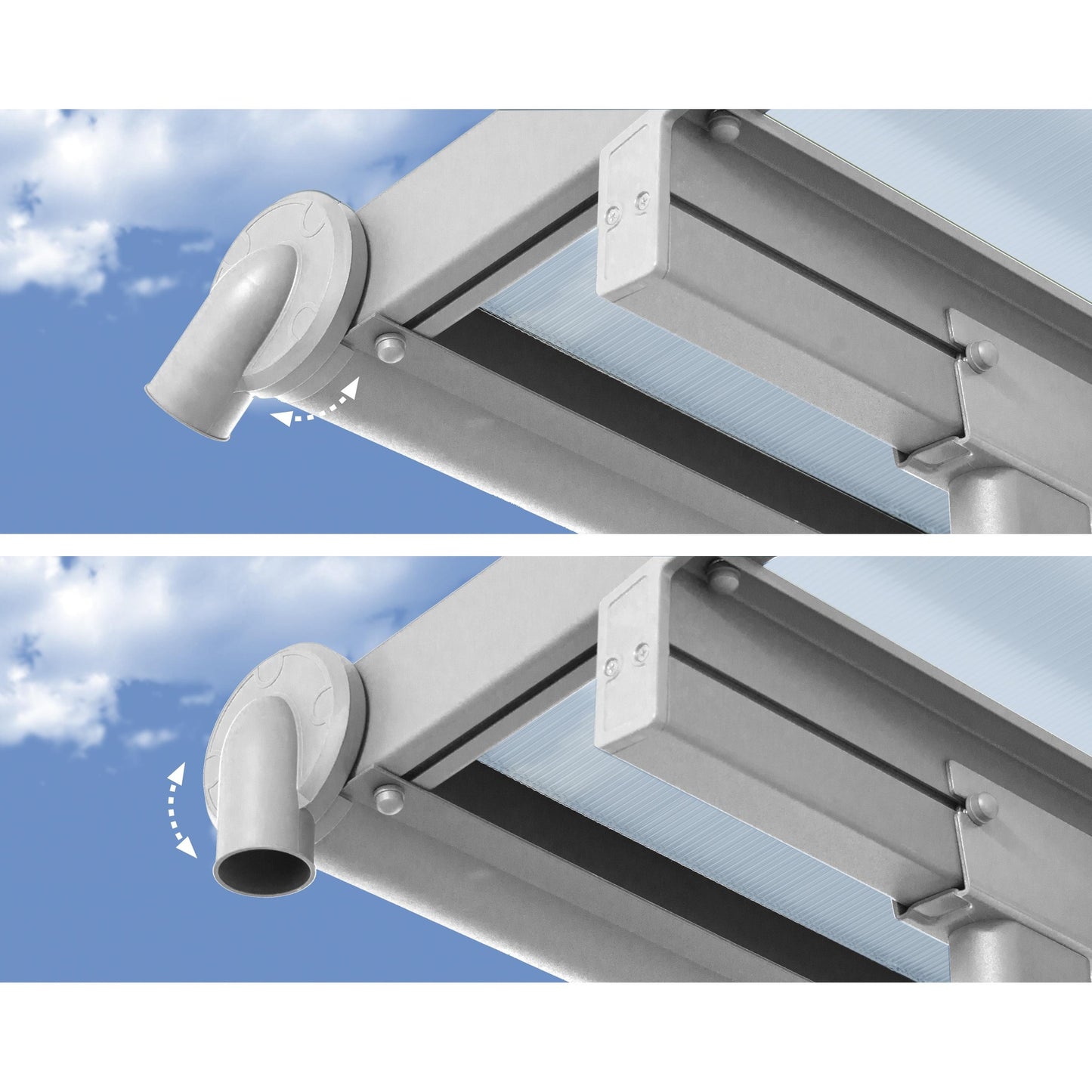 Pérgola adosada Feria 224x228 cm