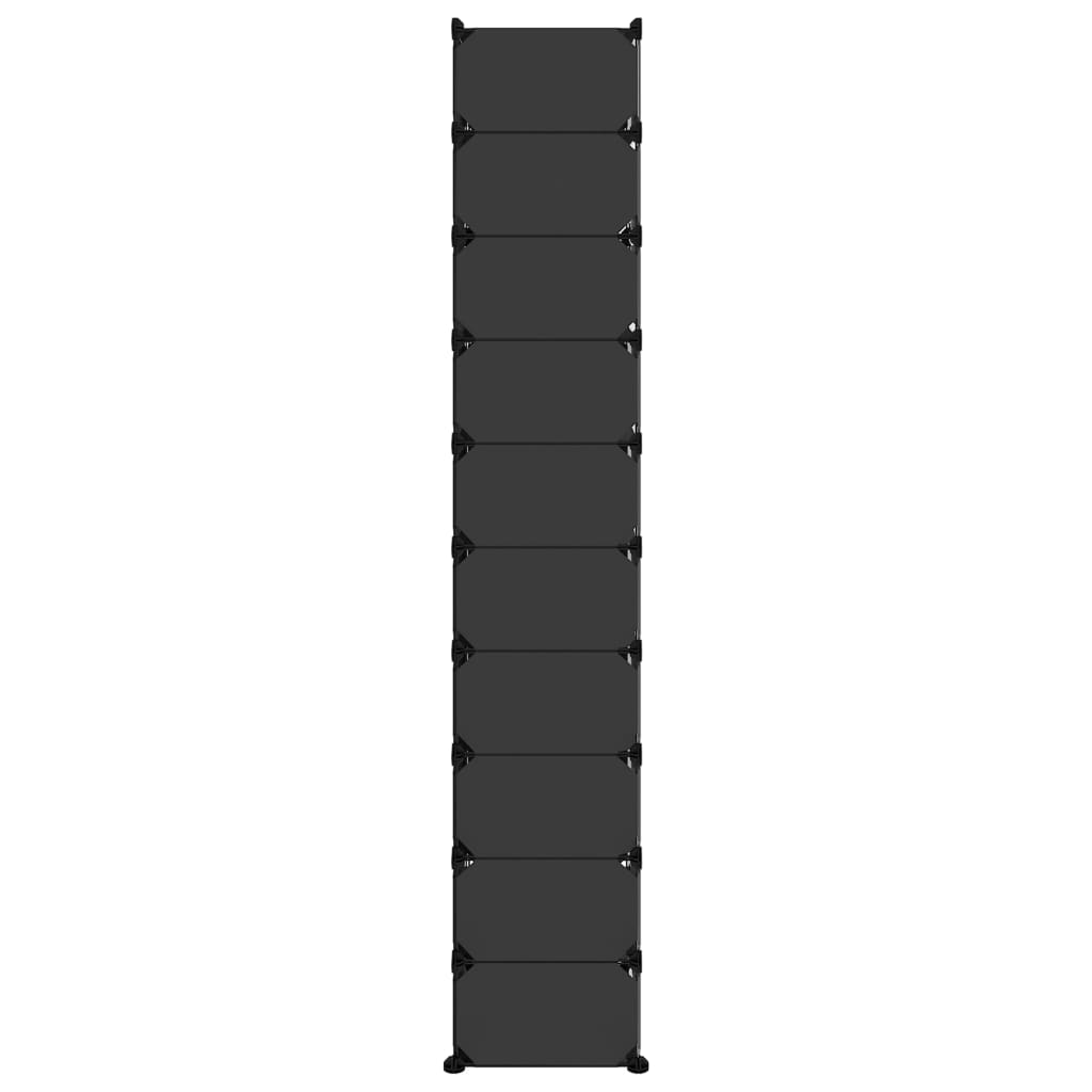 Zapatero Pp Negro 44x32x174 Cm / Vetonek_1