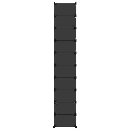 Zapatero Pp Negro 44x32x174 Cm / Vetonek_1