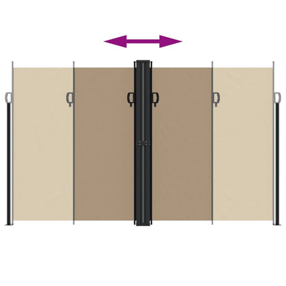 Vidaxl Toldo Lateral Retráctil Gris Taupe 200x1000 Cm_4