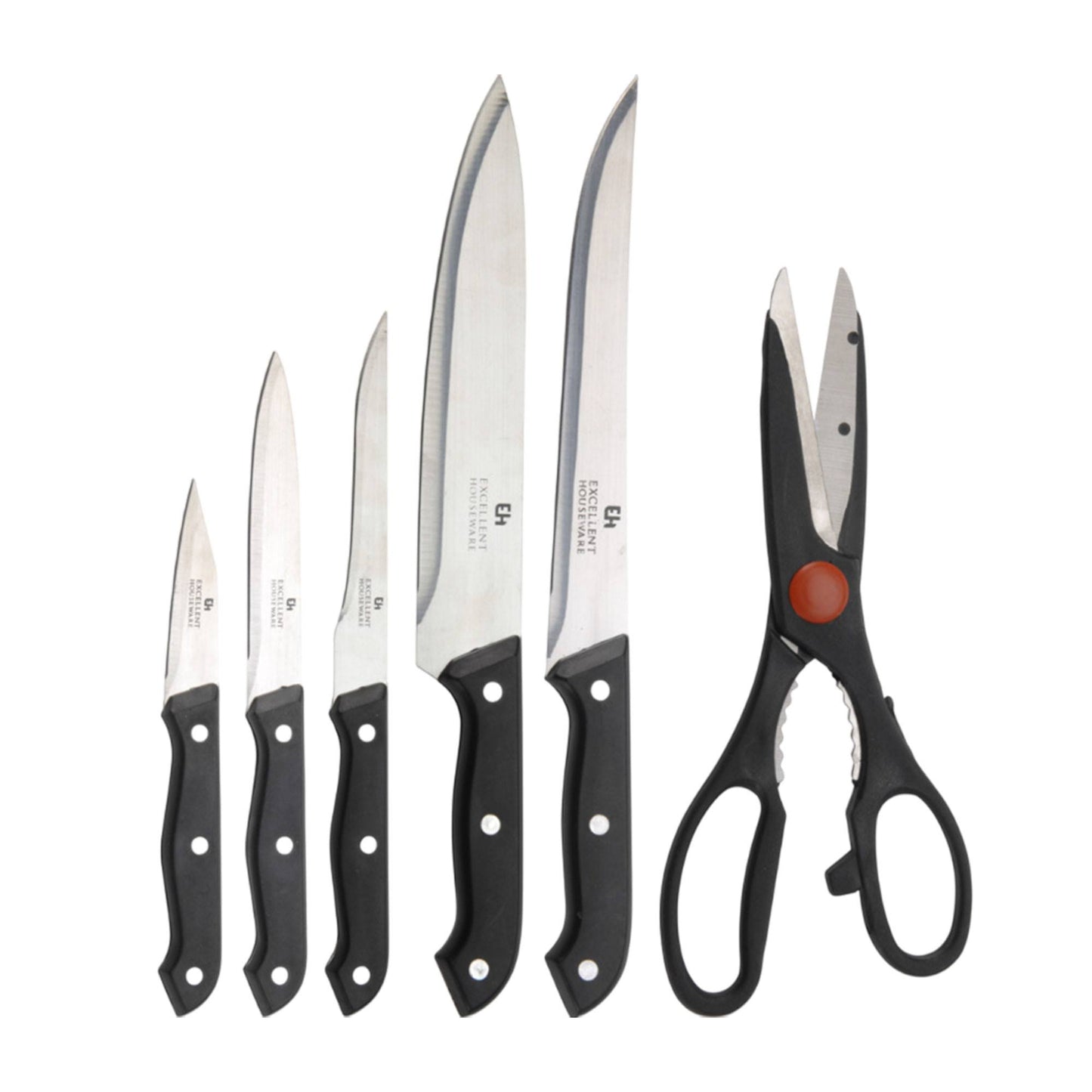 Well Home Juego De Cuchillos 6pcs En Acero Con Tacoma De Madera_2