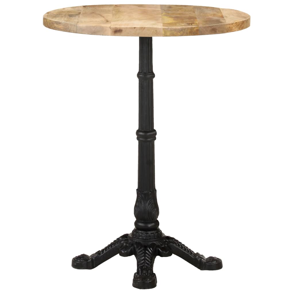 Mesa De Bistró Madera De Mango Rugosa Ø60x76 Cm_1
