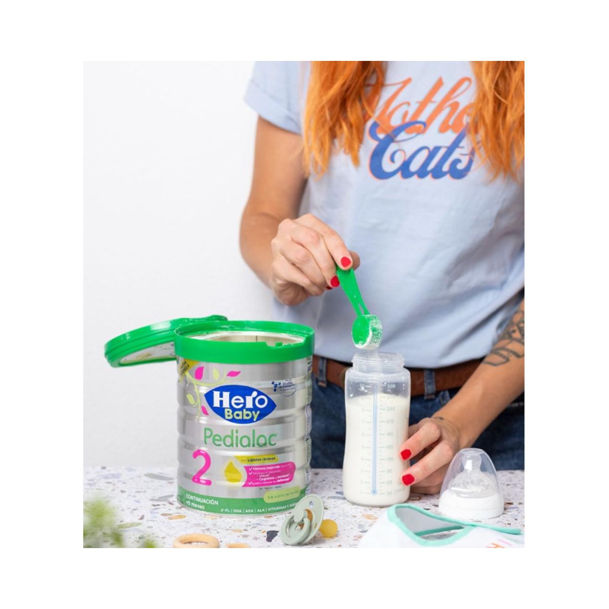 Pack 3 x Pedialac Leche 2 Para Bebés de hasta 12 meses 800gr. Hero Baby
