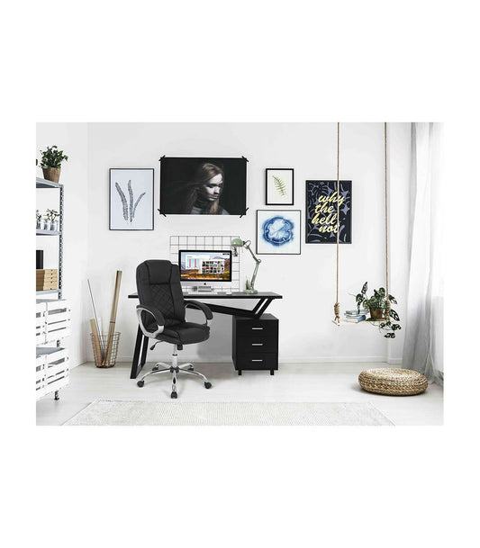 Sillón Giratorio Inmaculada En Polipiel Negro, 66,5 X 51 X 111-120 Cm (ancho X Largo X Al_0