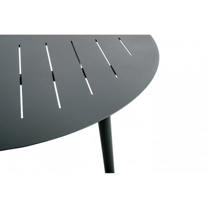 Inari Mesa De Jardín Ovalada De Aluminio Negro Para 6 Personas 180x120xh75cm- Mobiliario De Jardín_2