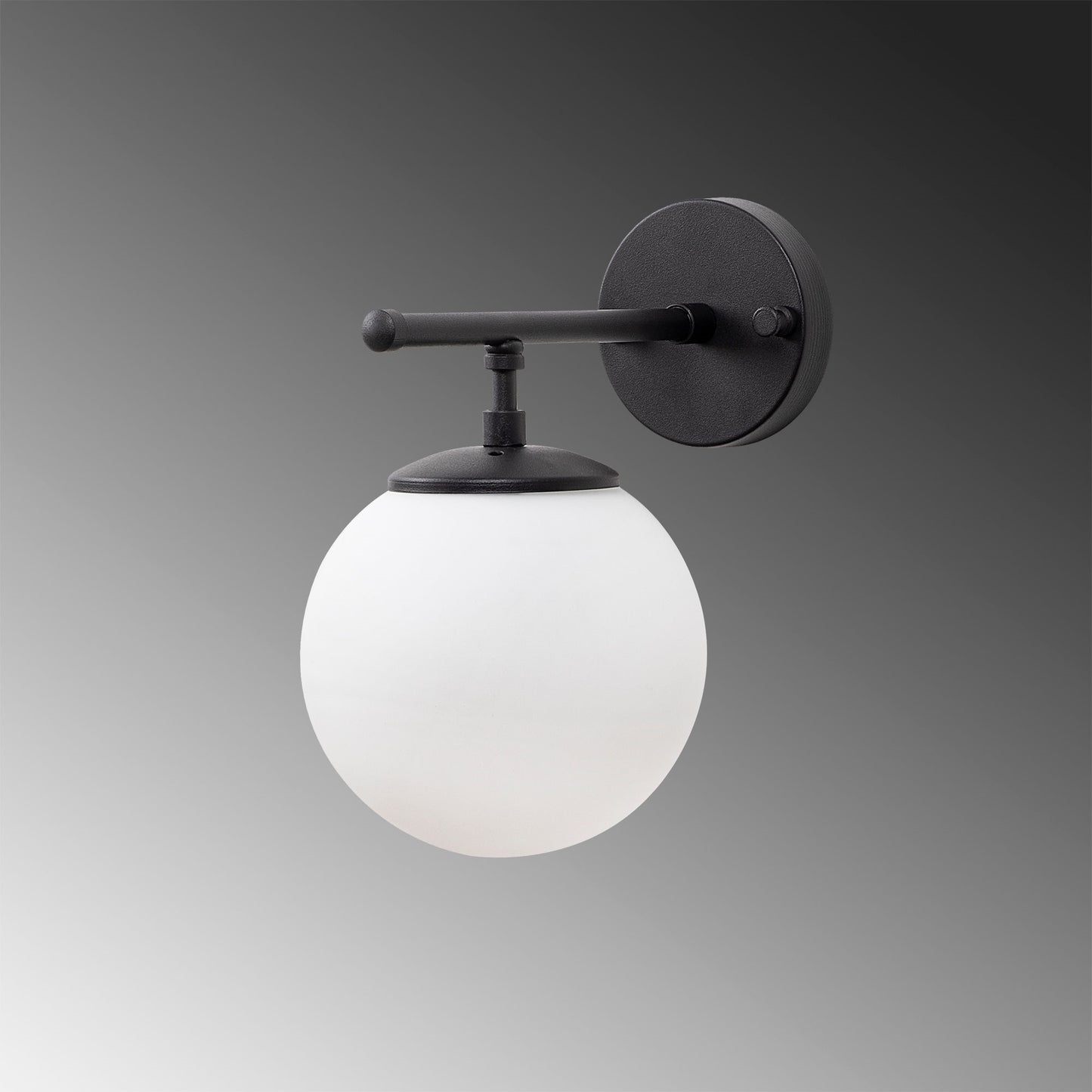 Aplique De Pared Pantalla Blanca, Metal , Negro, 15x24x24, Casquillo E14 Max 40 W_3