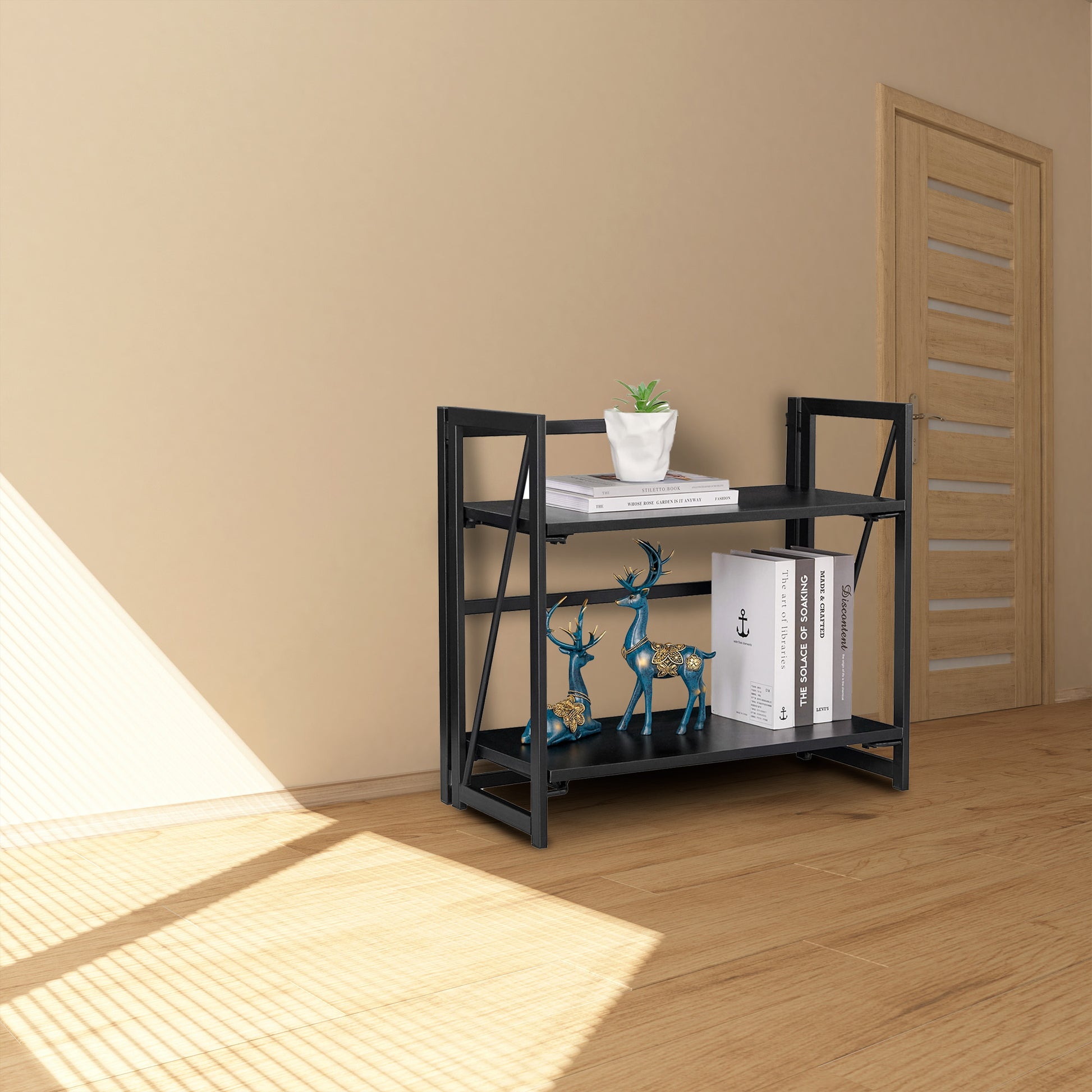 Well Home Estanteria Metalica En Color Negro 60x30x55cm_3