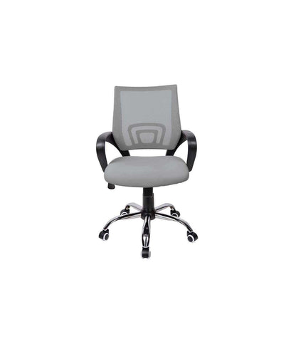Sillón Despacho Giratorio Elevable Acabado Gris, 57 Cm(ancho) 88/98 Cm(altura) 63 Cm(fondo)_0