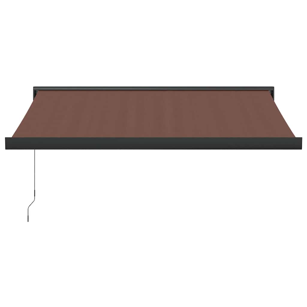 Toldo Retráctil Manual Marrón 350x250 Cm_2