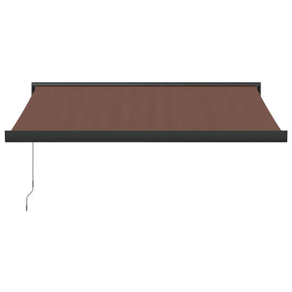 Toldo Retráctil Manual Marrón 350x250 Cm_2