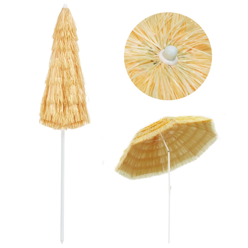Sombrilla De Playa Estilo Hawaii Natural 240 Cm_1