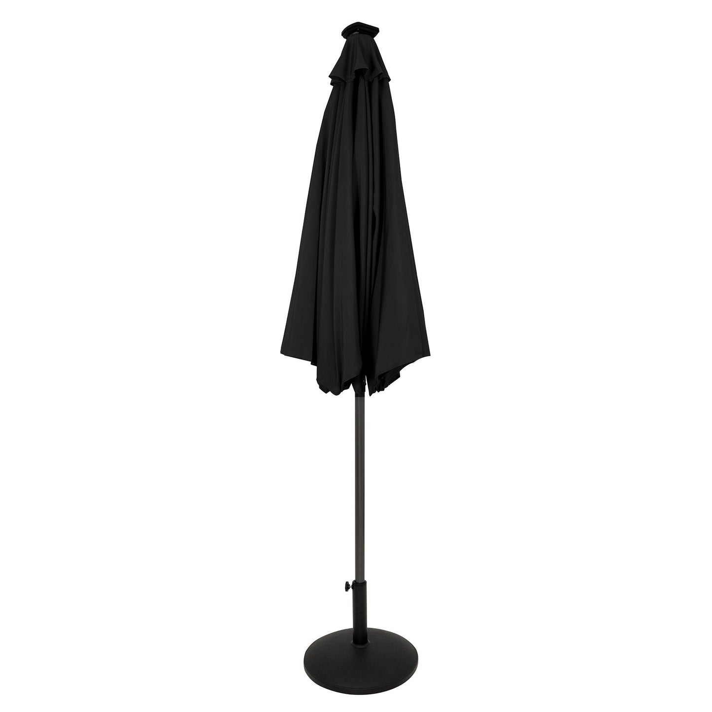 Parasol Led Inclinable 2,7 M Con Base – Negro_1