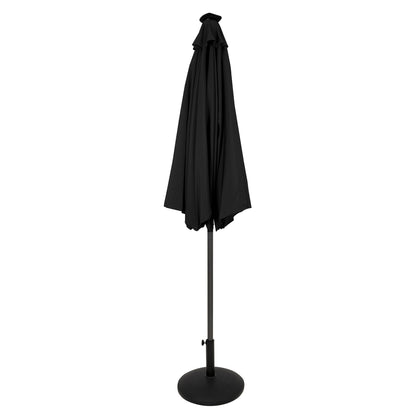 Parasol Led Inclinable 2,7 M Con Base – Negro_1
