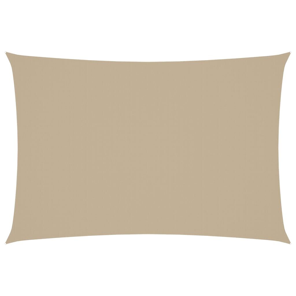 Vidaxl Toldo De Vela Rectangular Tela Oxford Beige 3x5 M_0