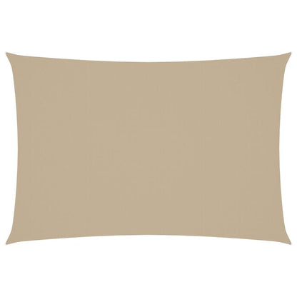 Vidaxl Toldo De Vela Rectangular Tela Oxford Beige 3x5 M_0