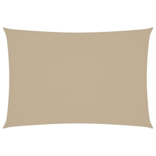 Vidaxl Toldo De Vela Rectangular Tela Oxford Beige 3x5 M_0