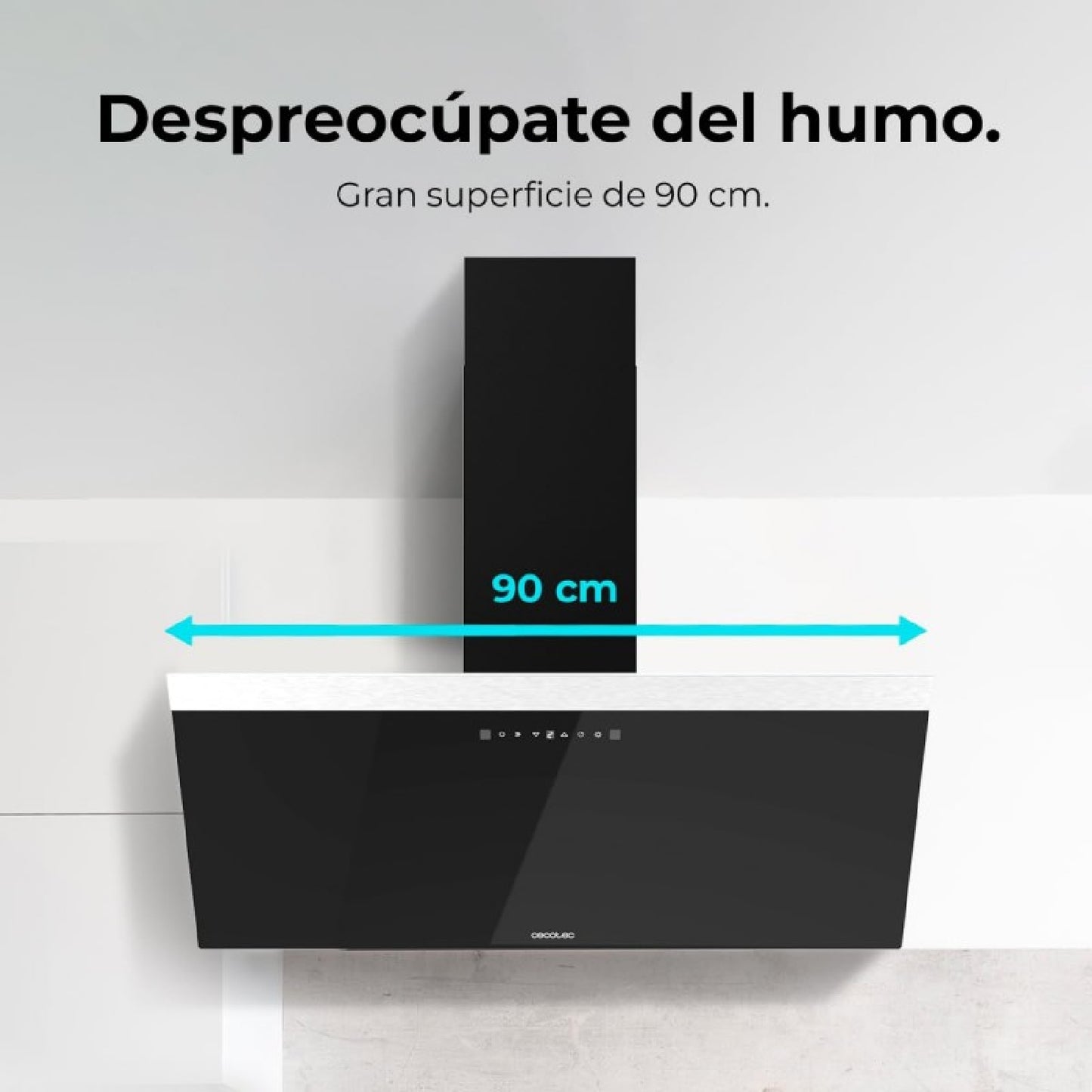 Campanas Decorativas Bolero Flux Dt 606500 Glass Black A Cecotec_1