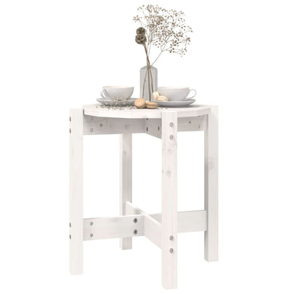 Mesa De Centro De Madera Maciza De Pino Blanco Ø42,5x45 Cm_2