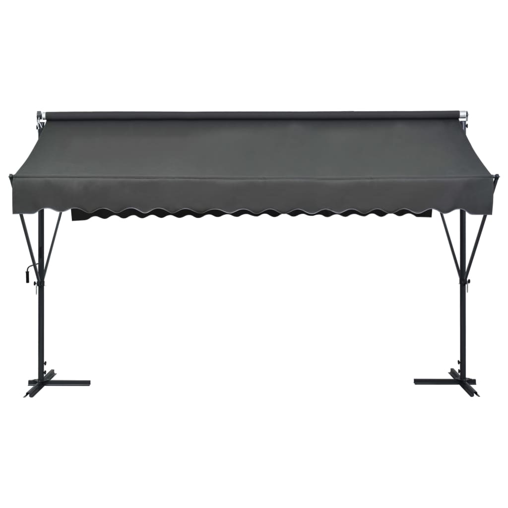 Toldo De Pie Independiente Gris Antracita 400x300 Cm_2