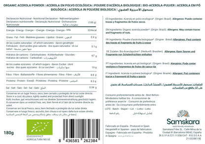 Acerola En Polvo Ecológica Samskara 180 G_1
